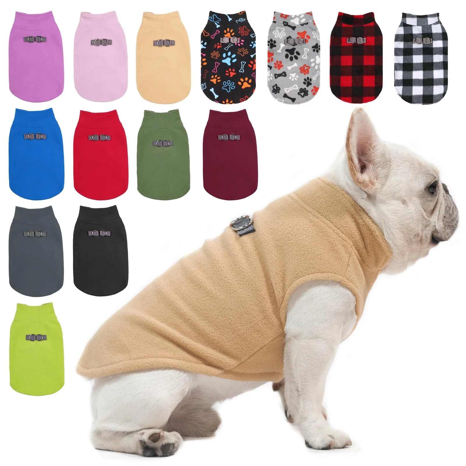 Luxury BEAUTYZOO Dog Fleece Vest Sweater — Warm Winter Coat for Small Medium Dogs XS-XL Lightweight