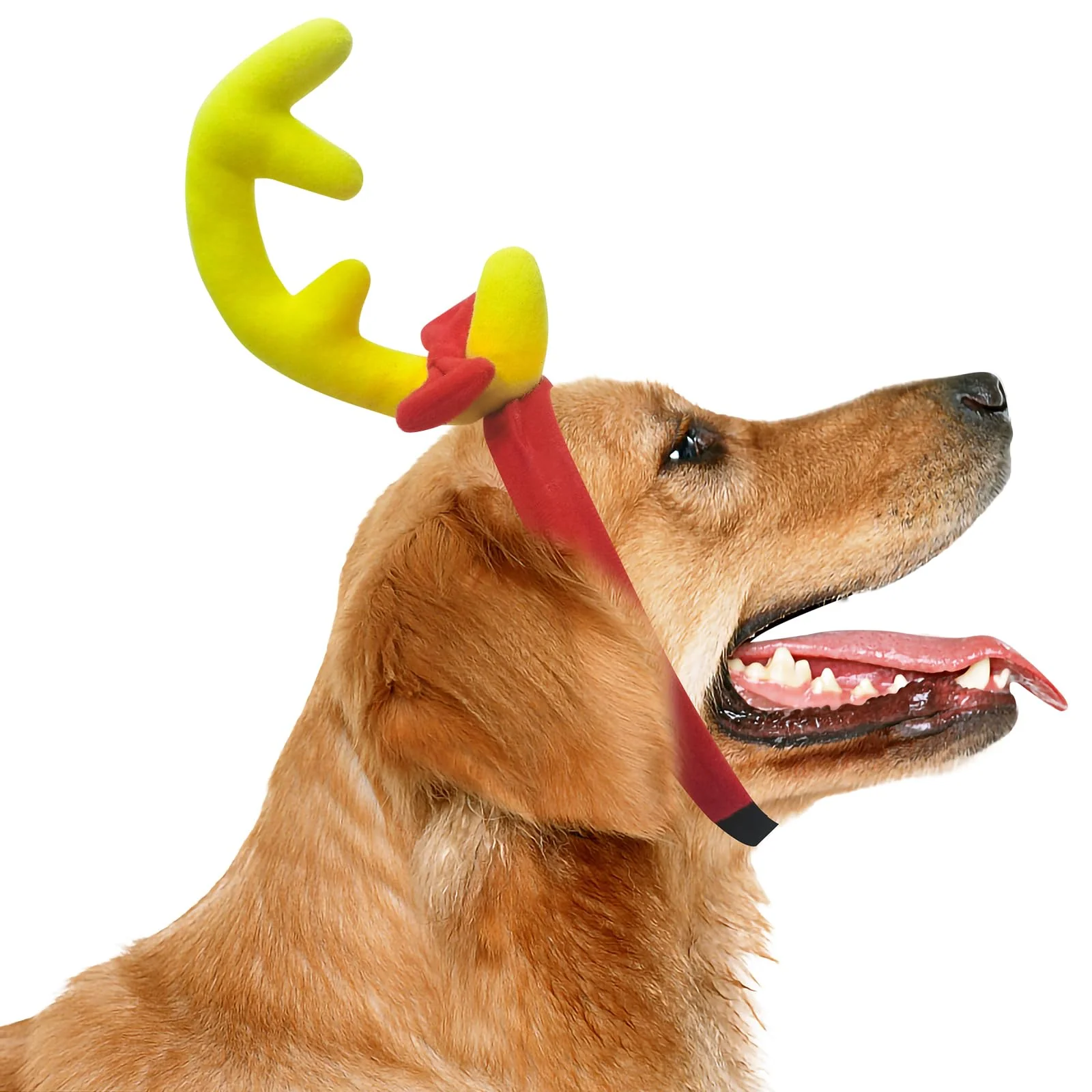 Easy-to-Use ATAMET Antler Horn Headband Reindeer Costume Accessory Large Light Yellow Flexible
