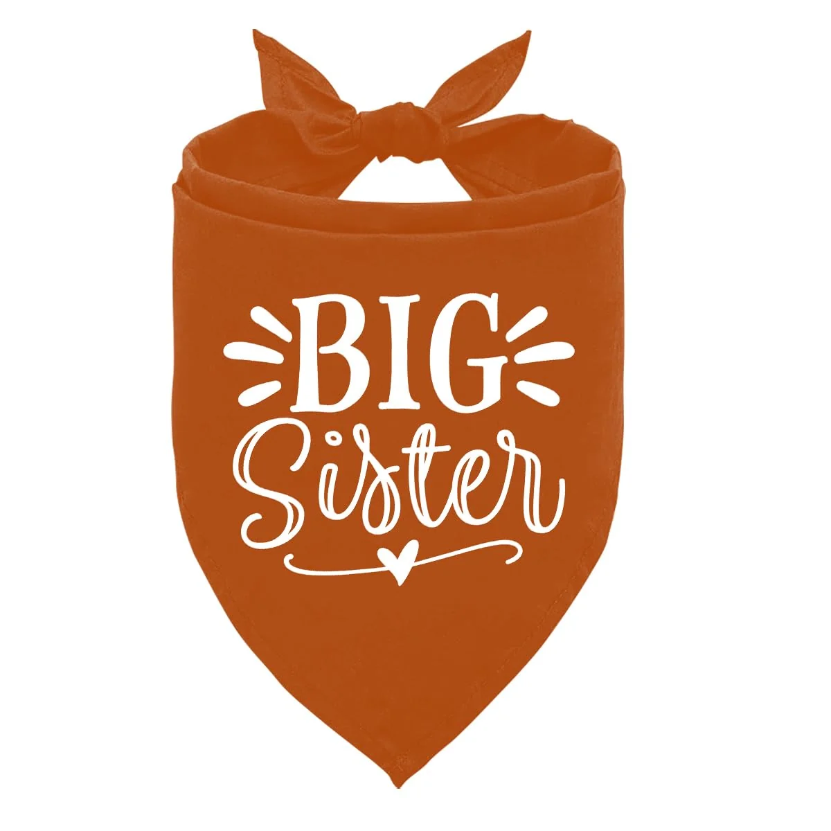 Organic ZPPRJF Big Sister Dog Pregnancy Announcement Bandana - Dark Orange Size L Sustainable