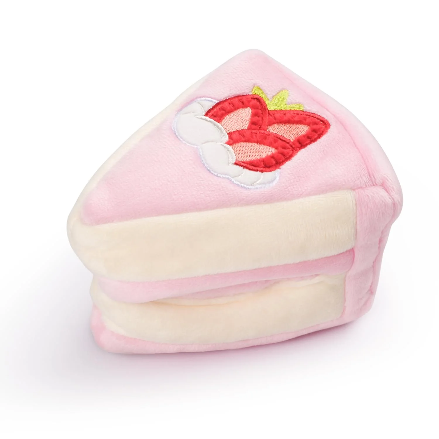 Fashionable CHEWFFON Strawberry Cake Snuffle Toy — Interactive Puppy Puzzle for Small Medium Dogs Natural