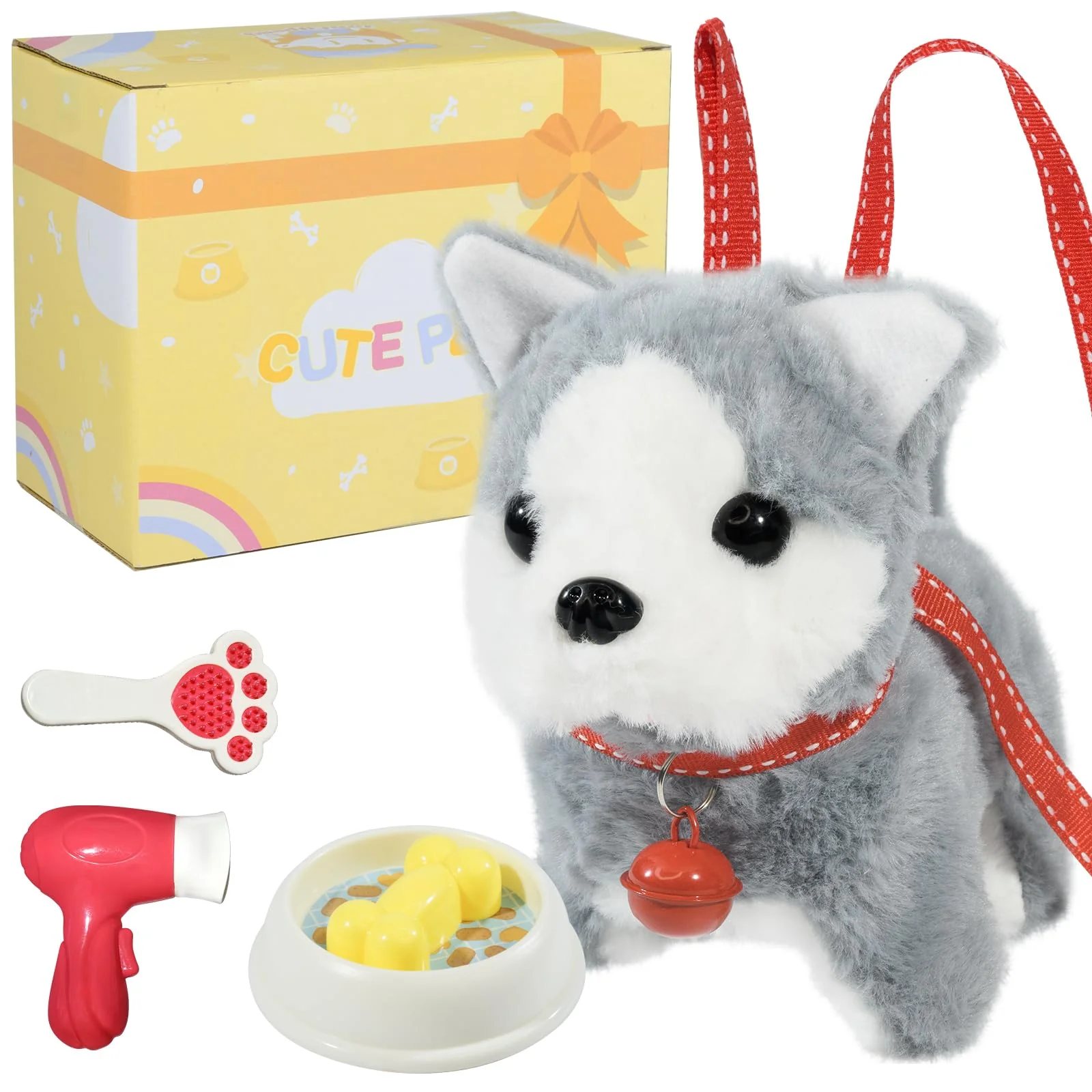 Casual lonfypeng Plush Walking Dog Toy — Interactive Barking Puppy with Leash Optimized