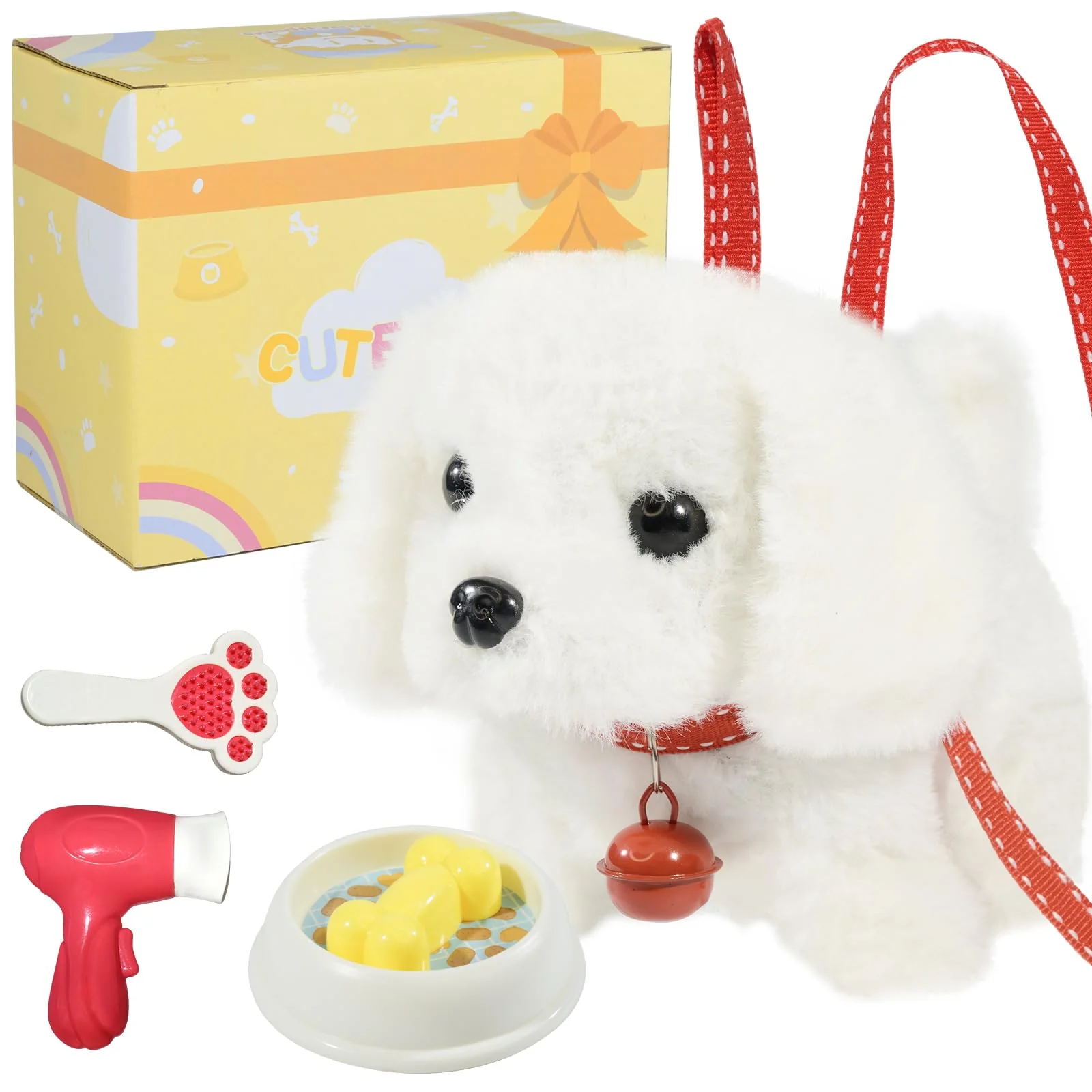 Consistent lonfypeng Plush Walking Dog Toy — Interactive Barking Puppy with Leash for Toddlers Relaxed