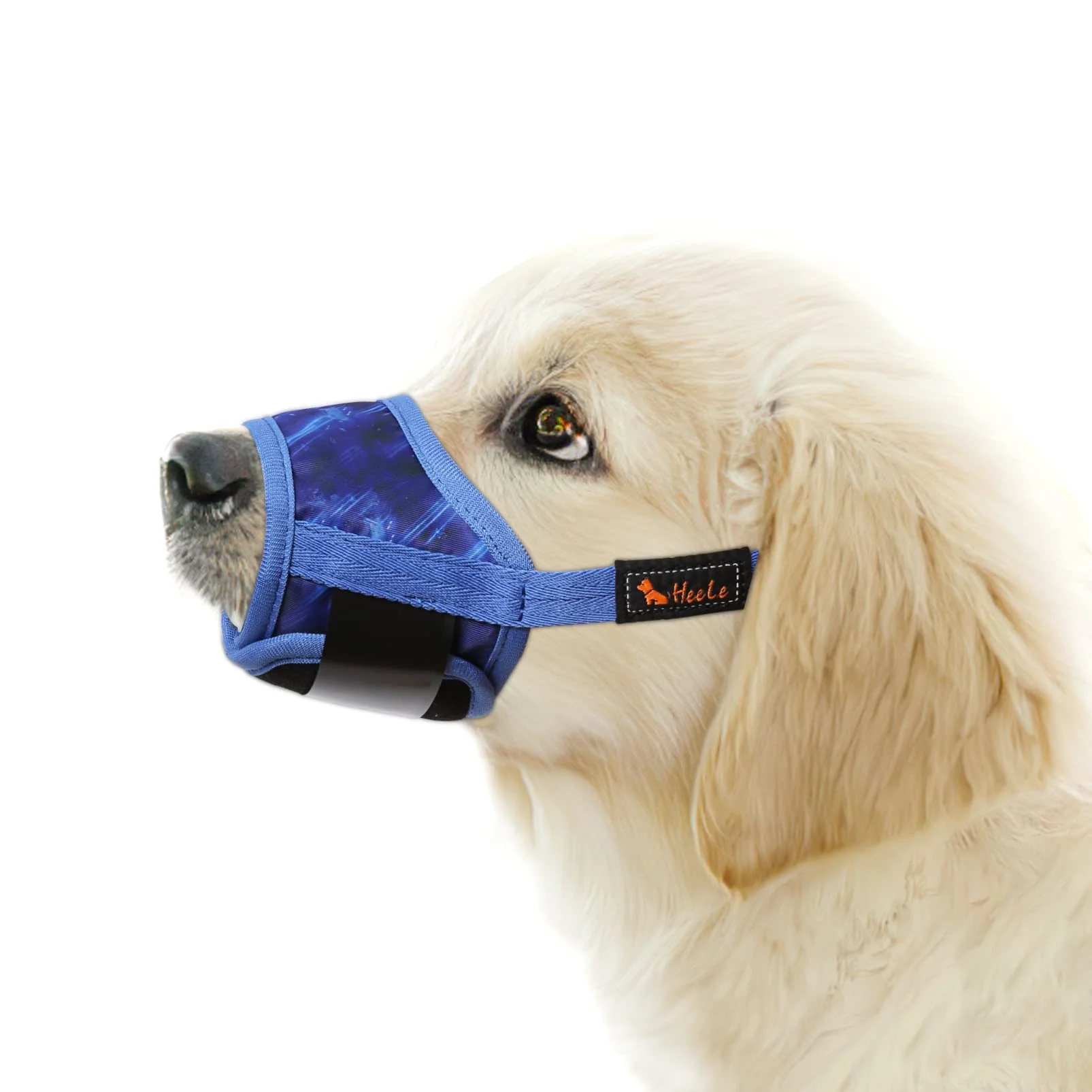 Classic HEELE Dog Muzzle – Soft Nylon Breathable Mesh Adjustable Loop 4 Colors 4 Sizes Exclusive