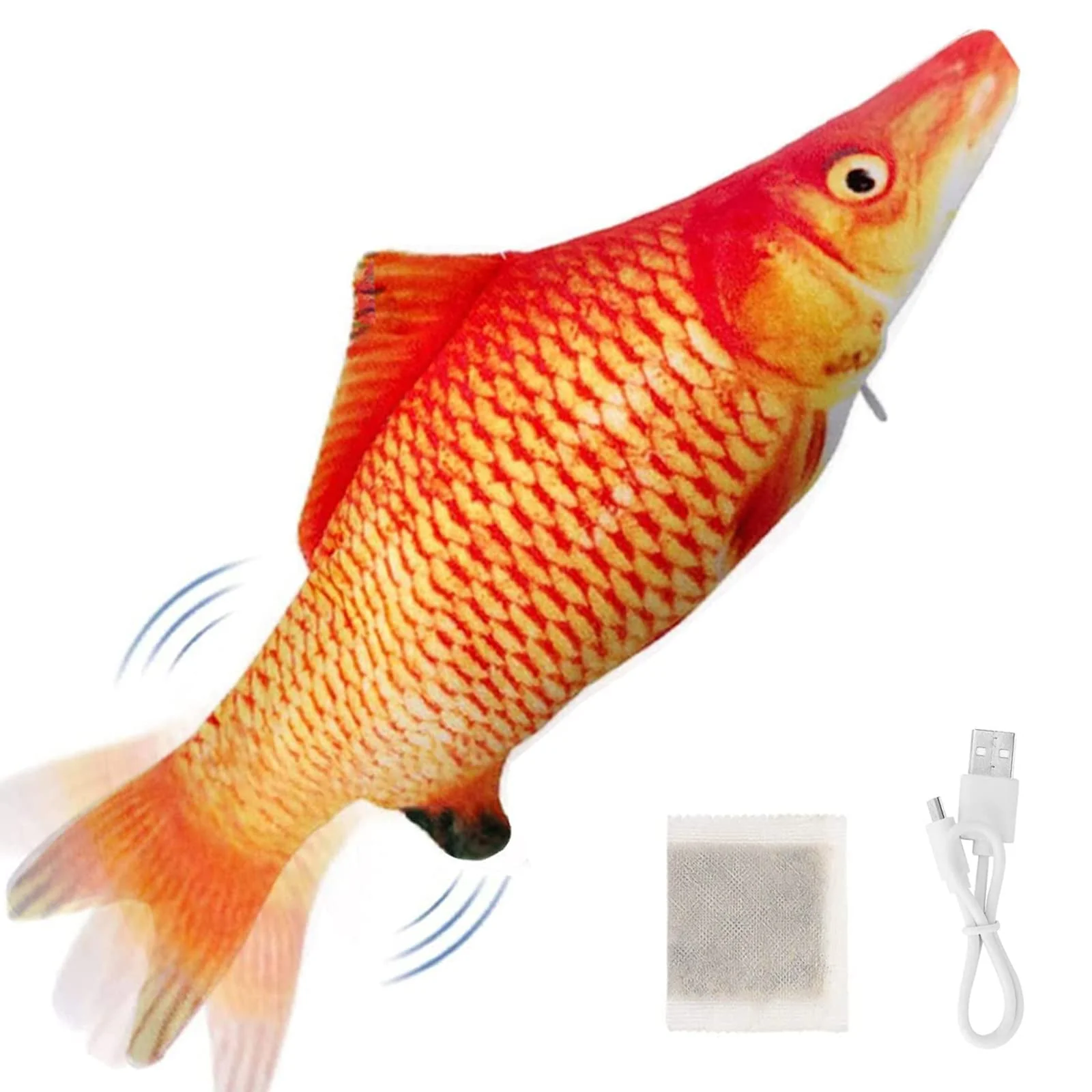 Quality Tocirelo Interactive Cat Toy — 11-inch Electric Flopping Fish for Indoor Cats Flexible