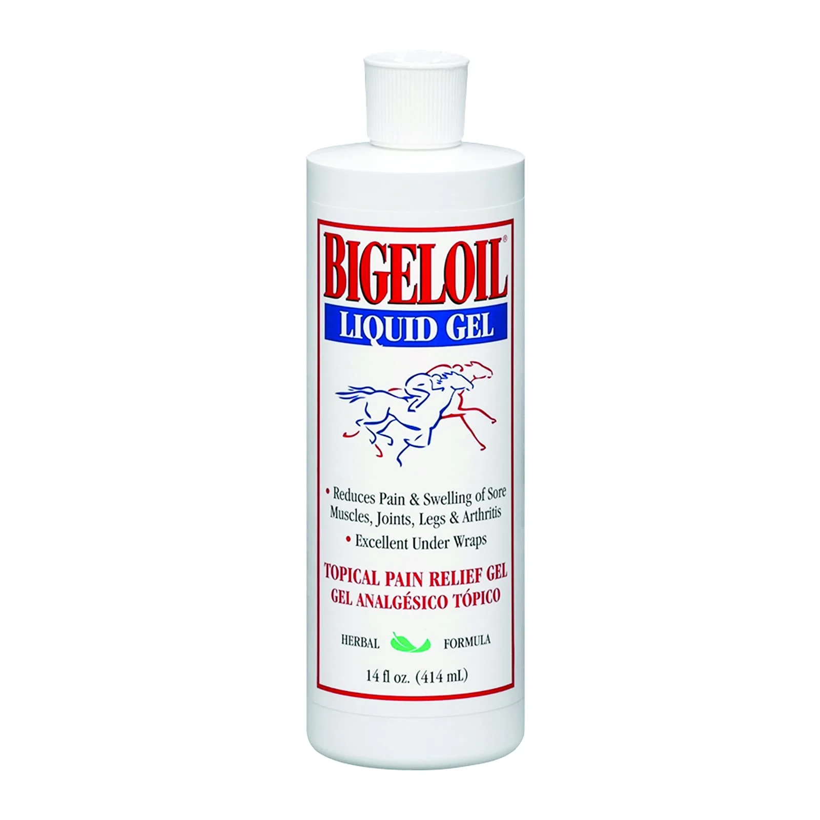 Original Design Absorbine Bigeloil Liniment Gel – Refreshing Sore-Muscle Topical Rub 14 oz Smooth