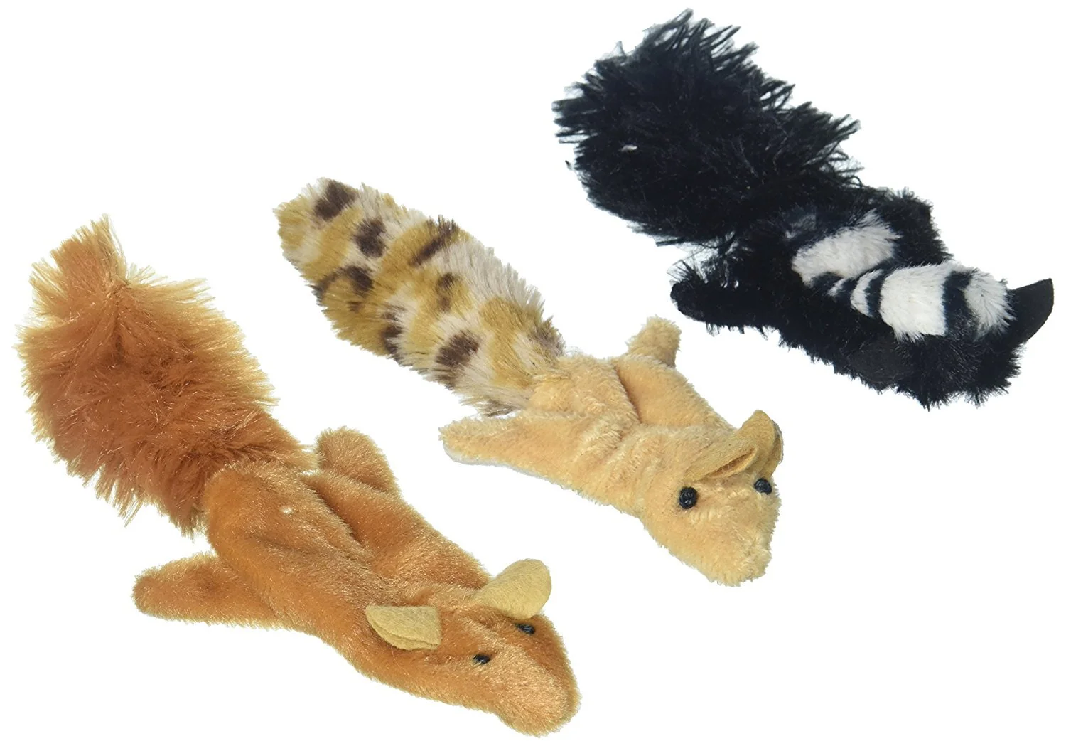 Durable SPOT Ethical Pets 2680 Skinneeez Forest Creatures for Cats – Pack of 3 Squirrel Chipmunk Skunk Pure