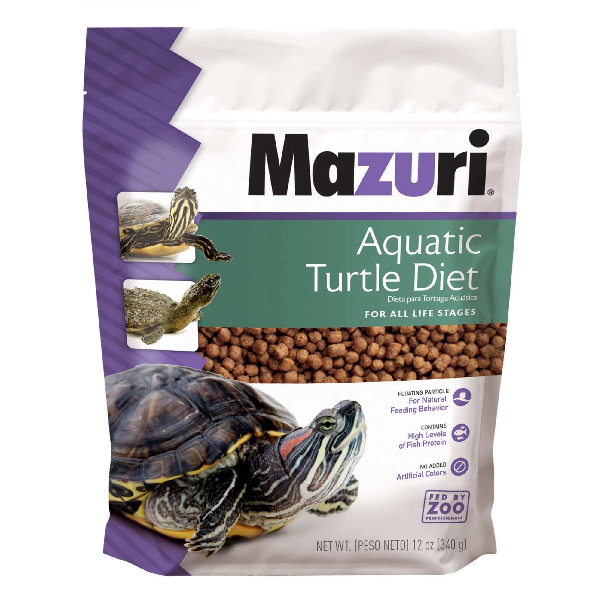 Luxury Mazuri Nutritionally Complete Freshwater Turtle Food 12 oz Bag High-End