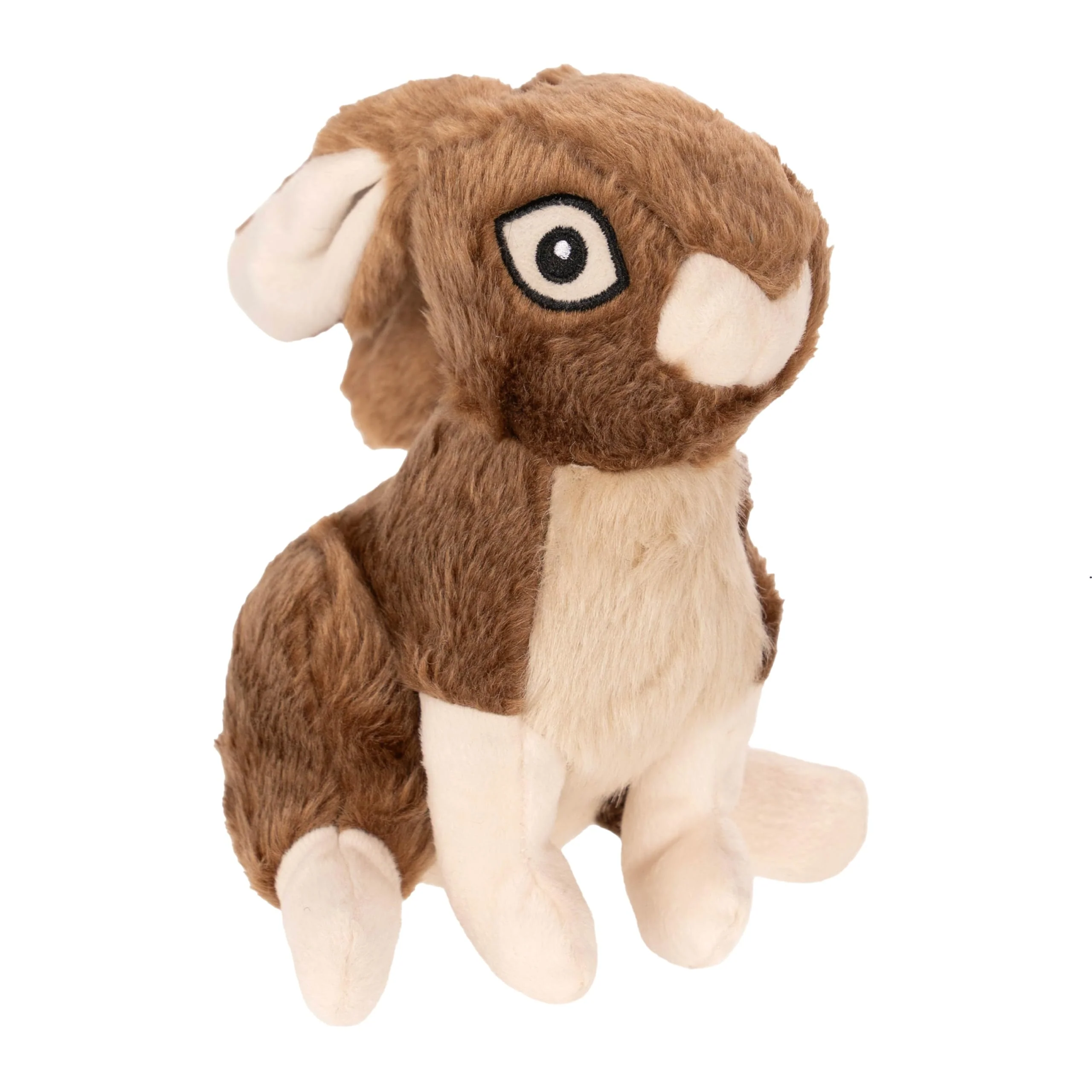 Advanced goDog Wildlife Rabbit Squeaky Plush Toy with Chew Guard Technology Artisan
