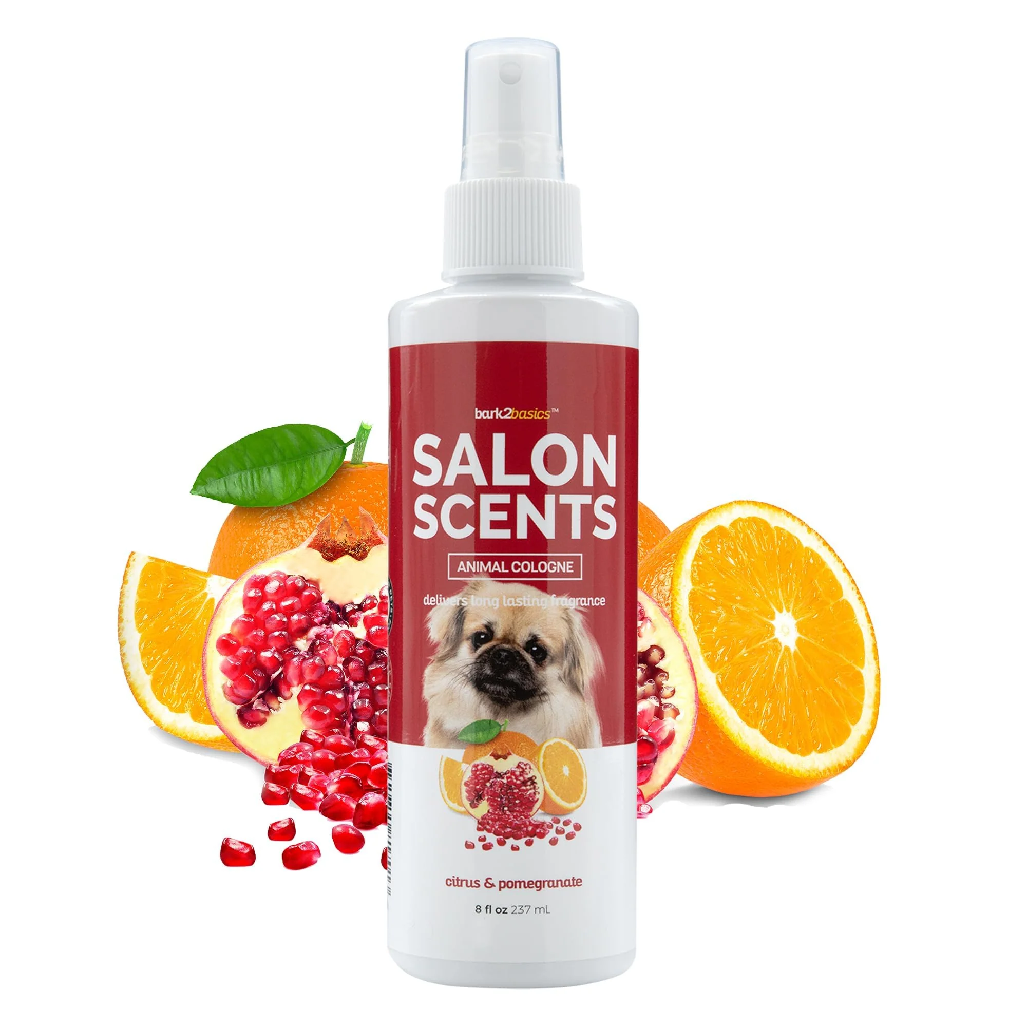 Practical Bark2Basics Salon Scents Pet Grooming Cologne – 8 oz Citrus Pomegranate Flexible
