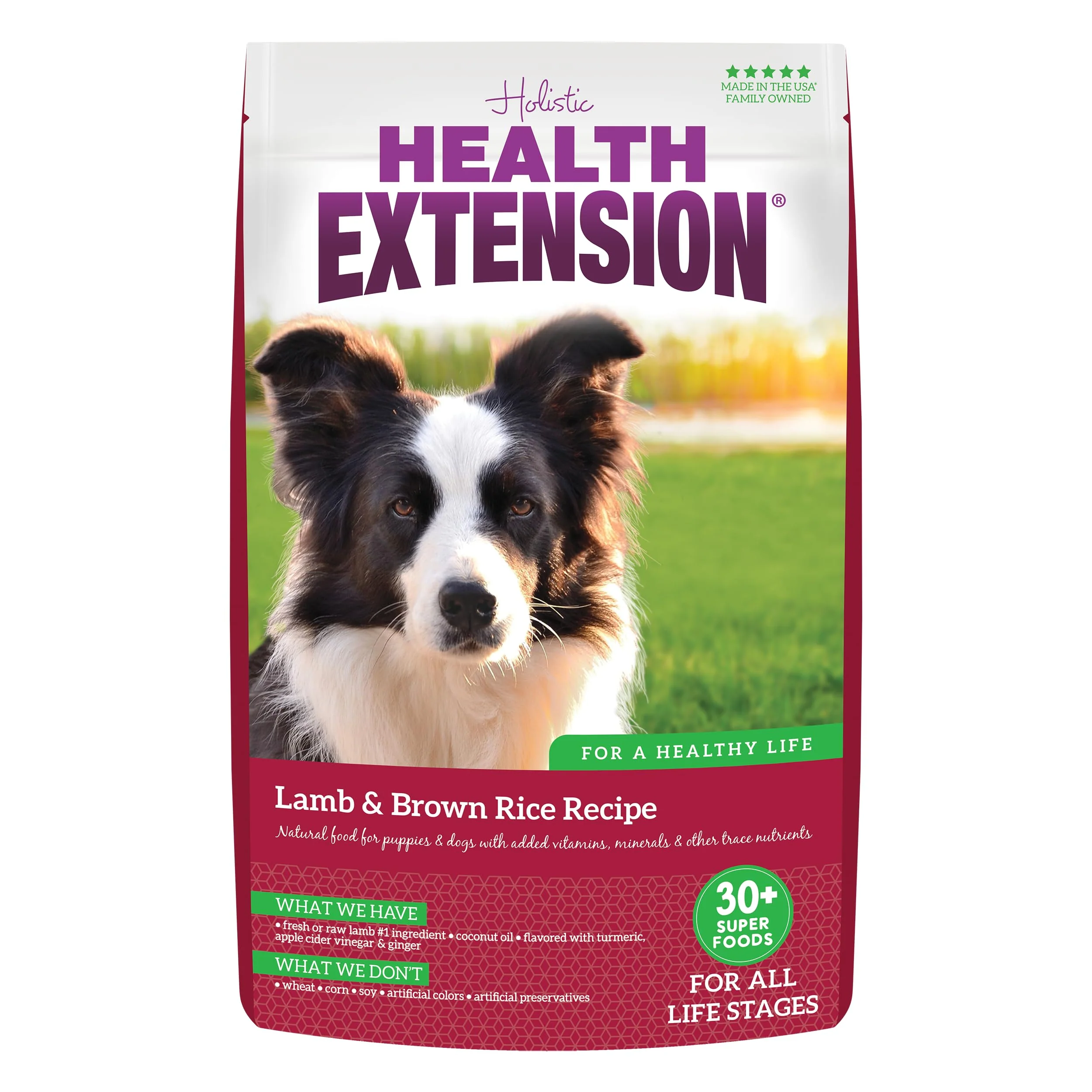 Consistent Health Extension Lamb Brown Rice Dry Dog Food — Protein-Packed Probiotics Superfoods 1 lb Environmentally Friendly