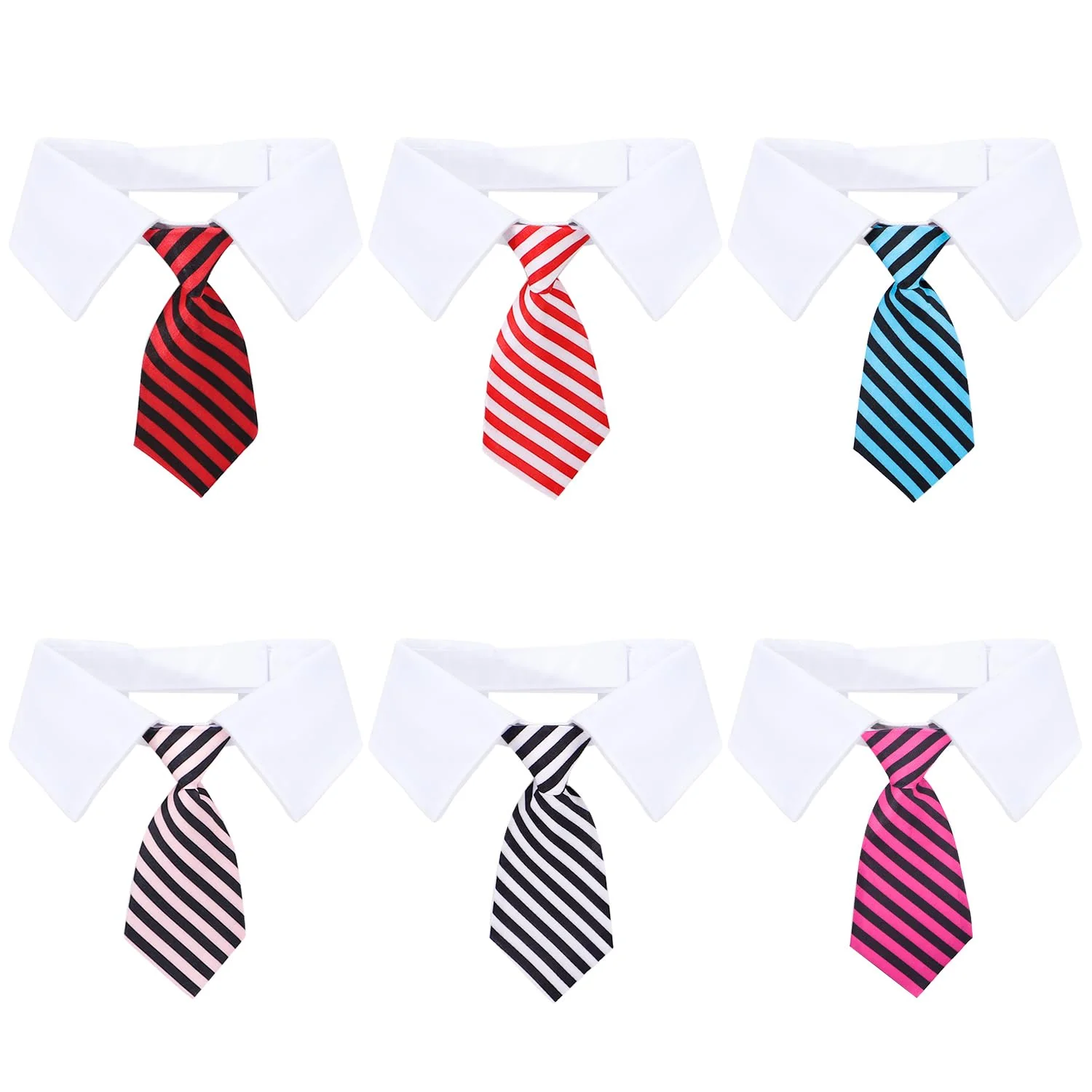 Fine Segarty Dog Tie Medium — 6PCS Tuxedo Bow Ties for Dogs All Occasions Contemporary