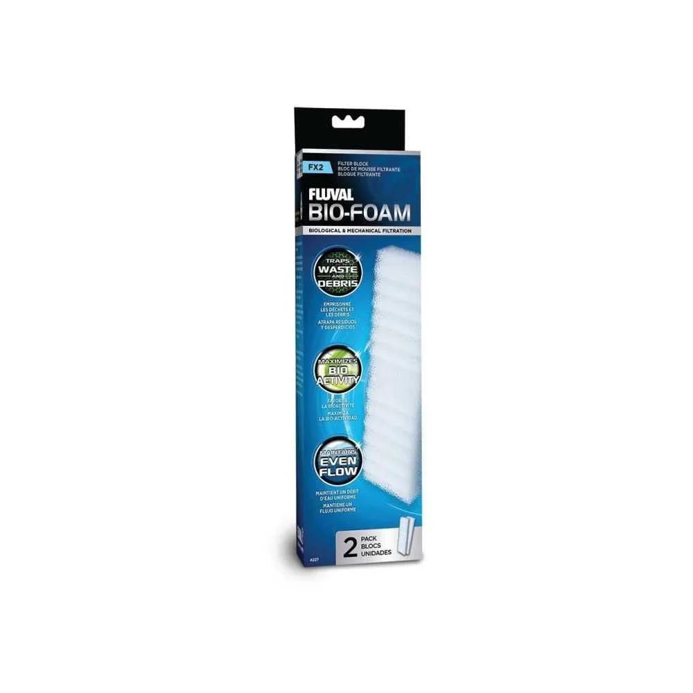 User-Friendly Fluval Bio-Foam for FX2 Canister Filter – Pack of 2 Foam Blocks Expertly Made