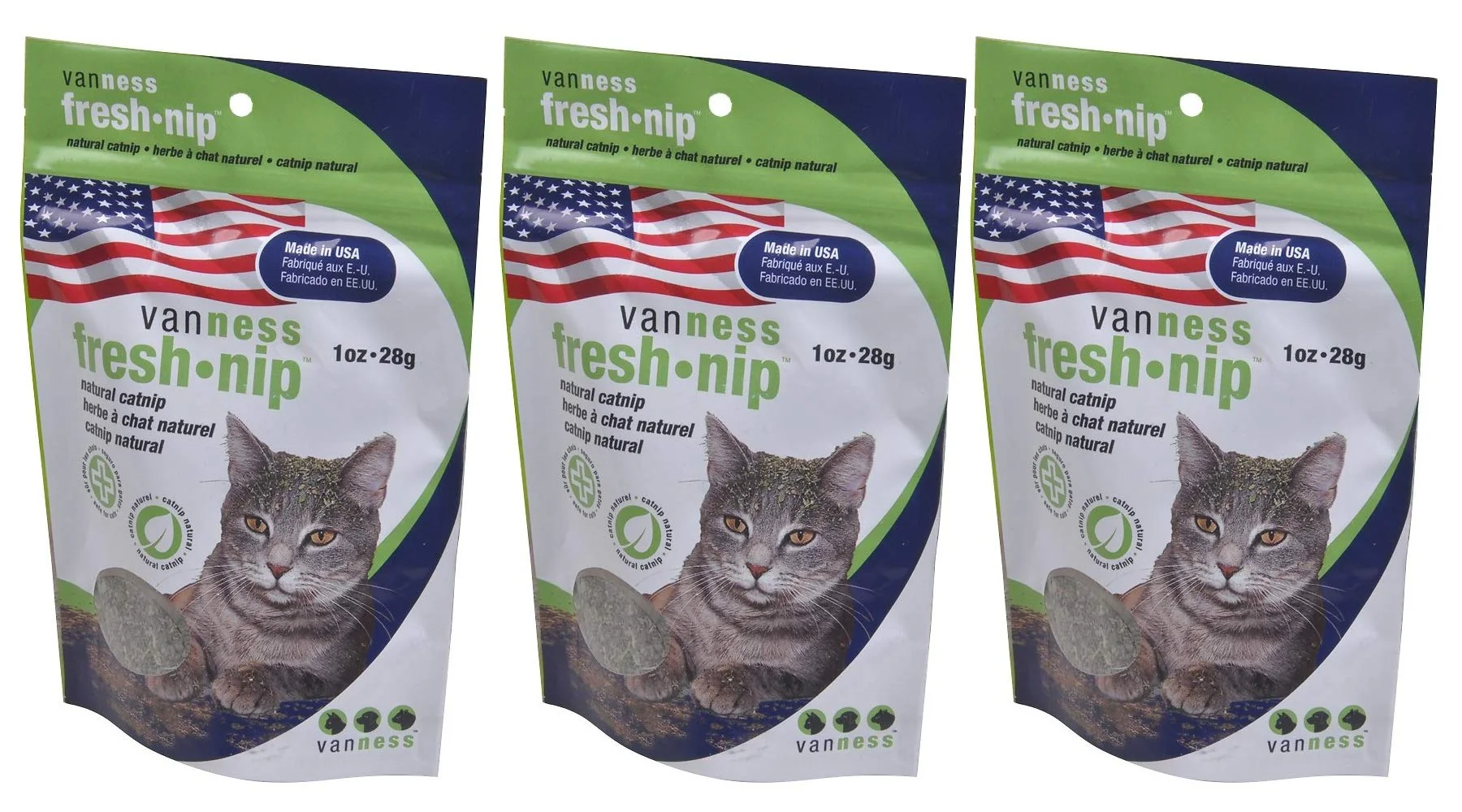 Functional Van Ness Fresh Nip Organic Catnip – Set of 3 for Playful Cats Trusted