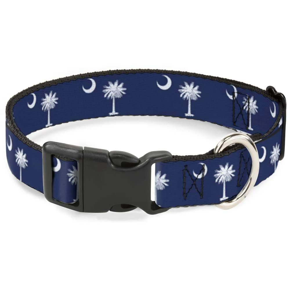Natural Buckle-Down Plastic Clip Collar - South Carolina Flags 1 2 in Wide Fits 8–12 in Neck Trusted
