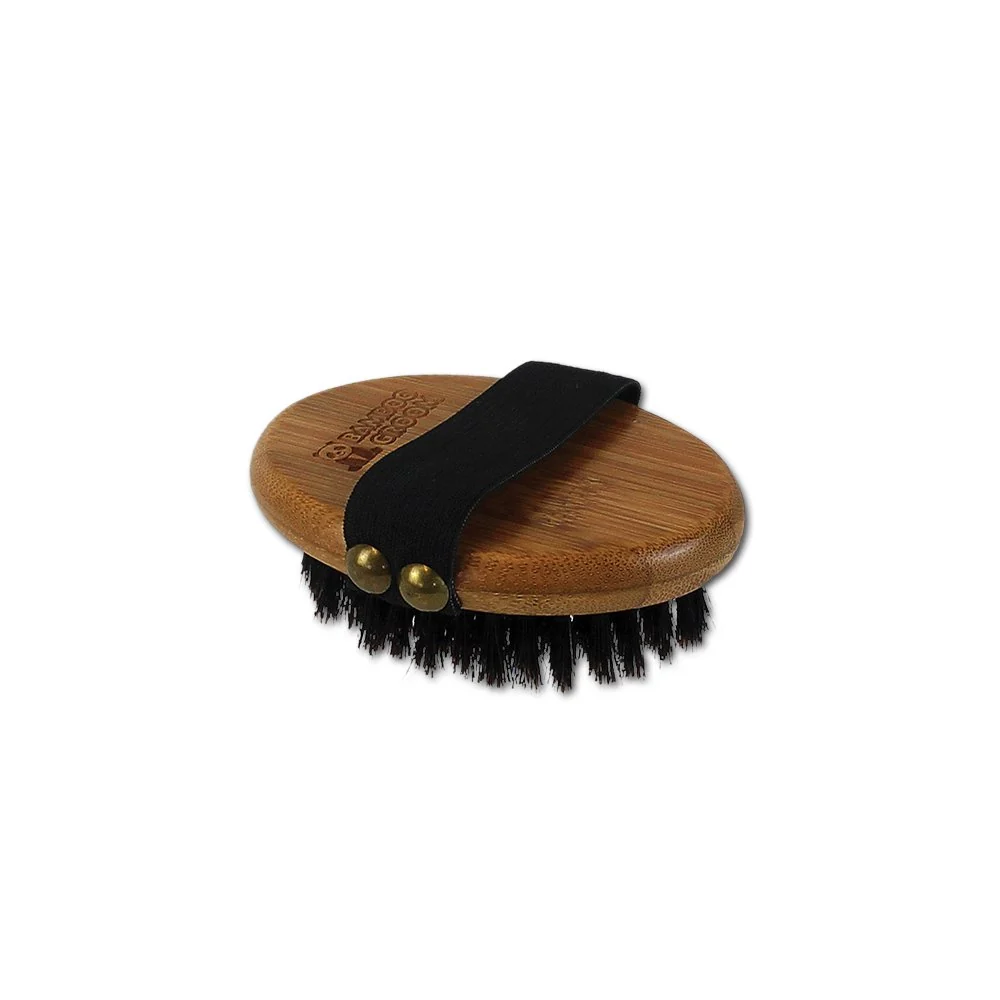 Versatile Bamboo Groom Palm Brush with Boar Bristles – Gentle Grooming for All Coat Types Official