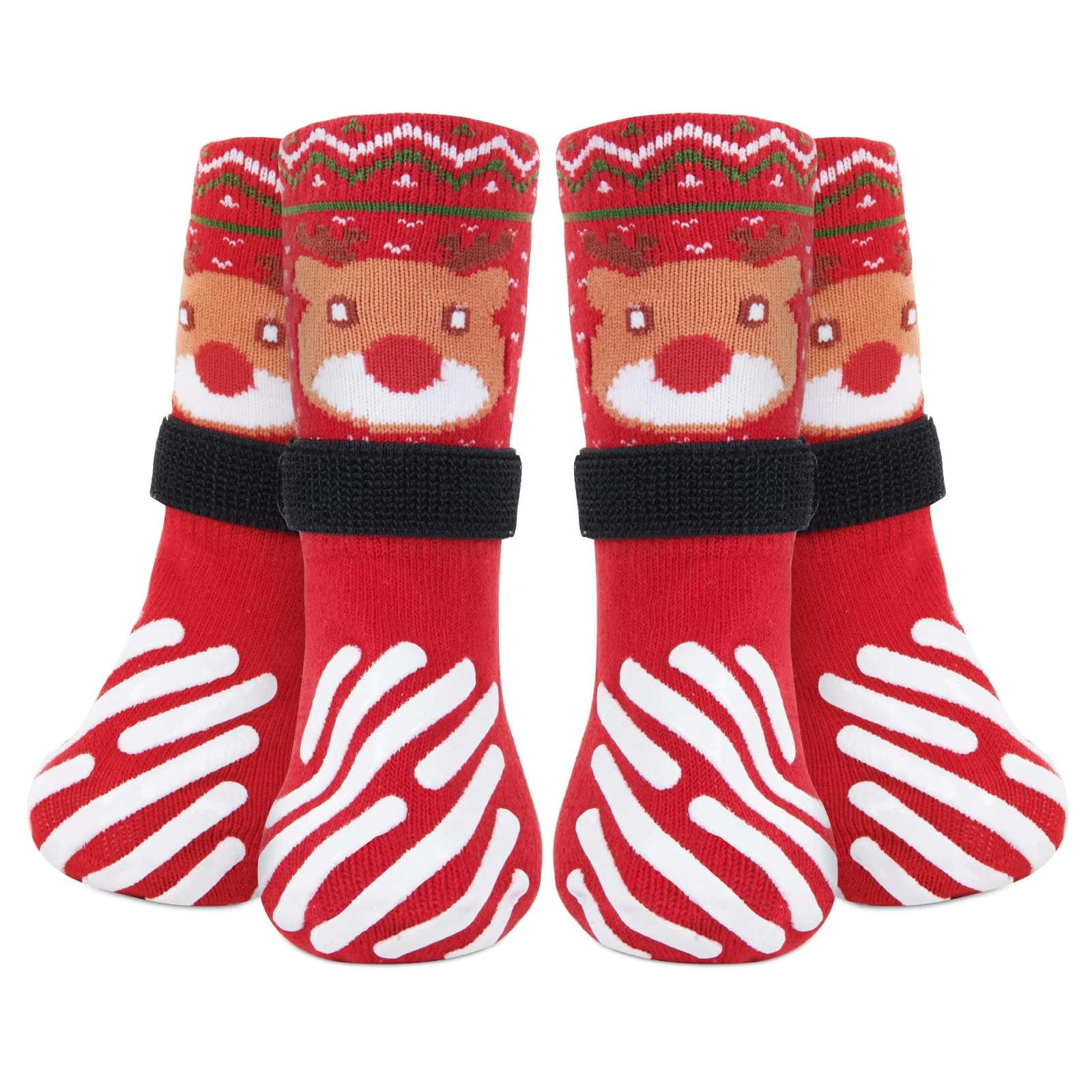 Excellent LOOBANI Dog Socks Indoor Non-Slip Paw Protection Grippers Enhanced