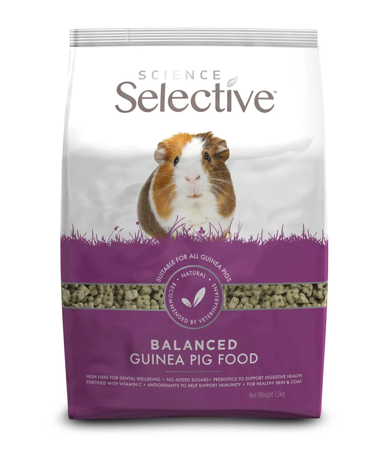 Comfortable Supreme Petfoods Science Selective Guinea Pig 1.5kg Balanced Daily Feed for Guinea Pigs Original