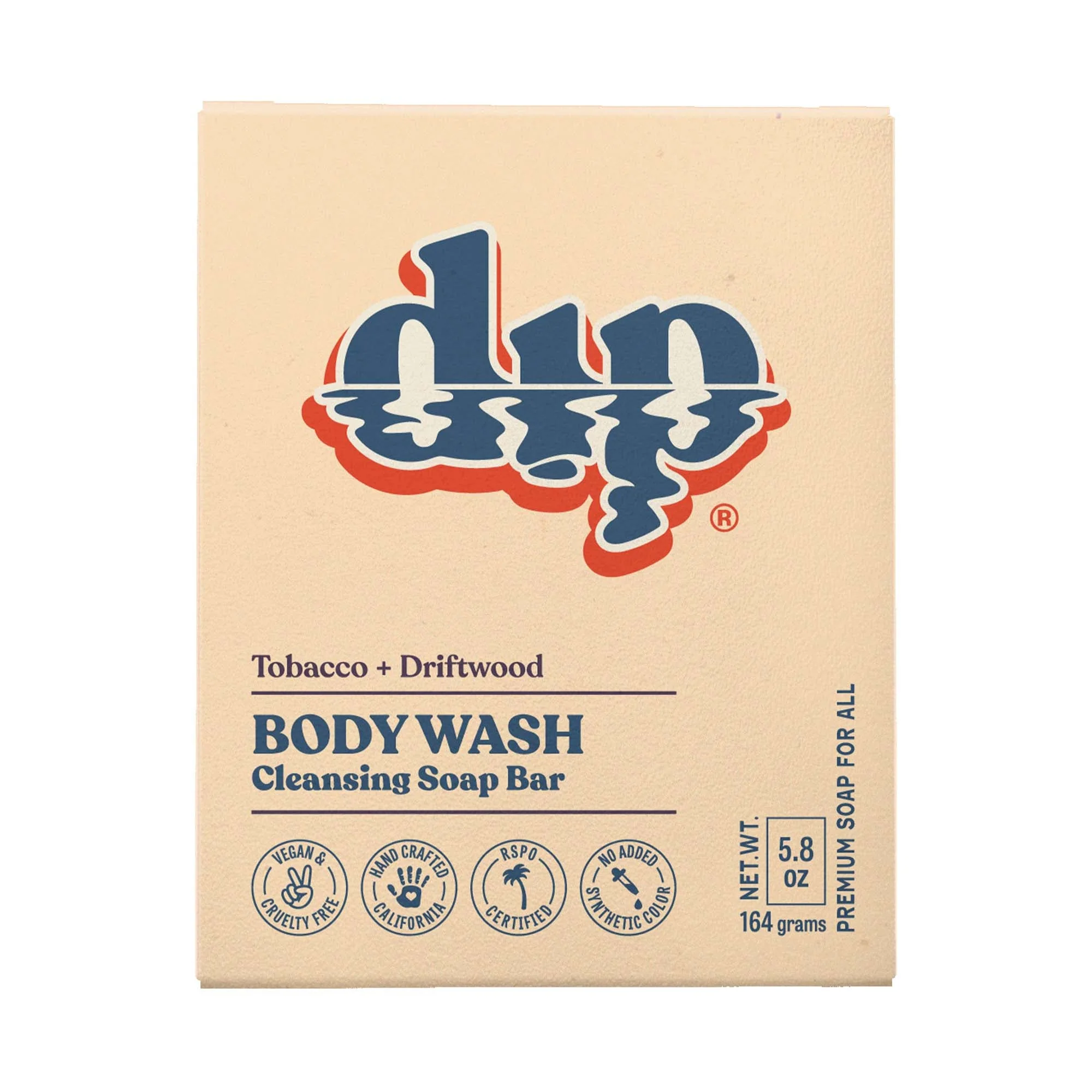 High-Grade Dip Body Wash Cleansing Soap Bar - Tobacco Driftwood Comfortable
