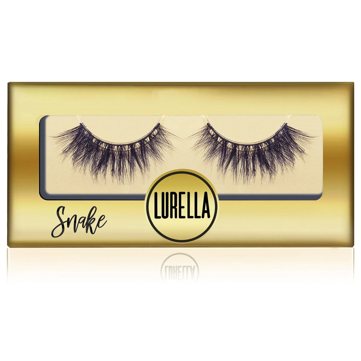 Fashionable 3D Mink Eyelashes - Snake Green