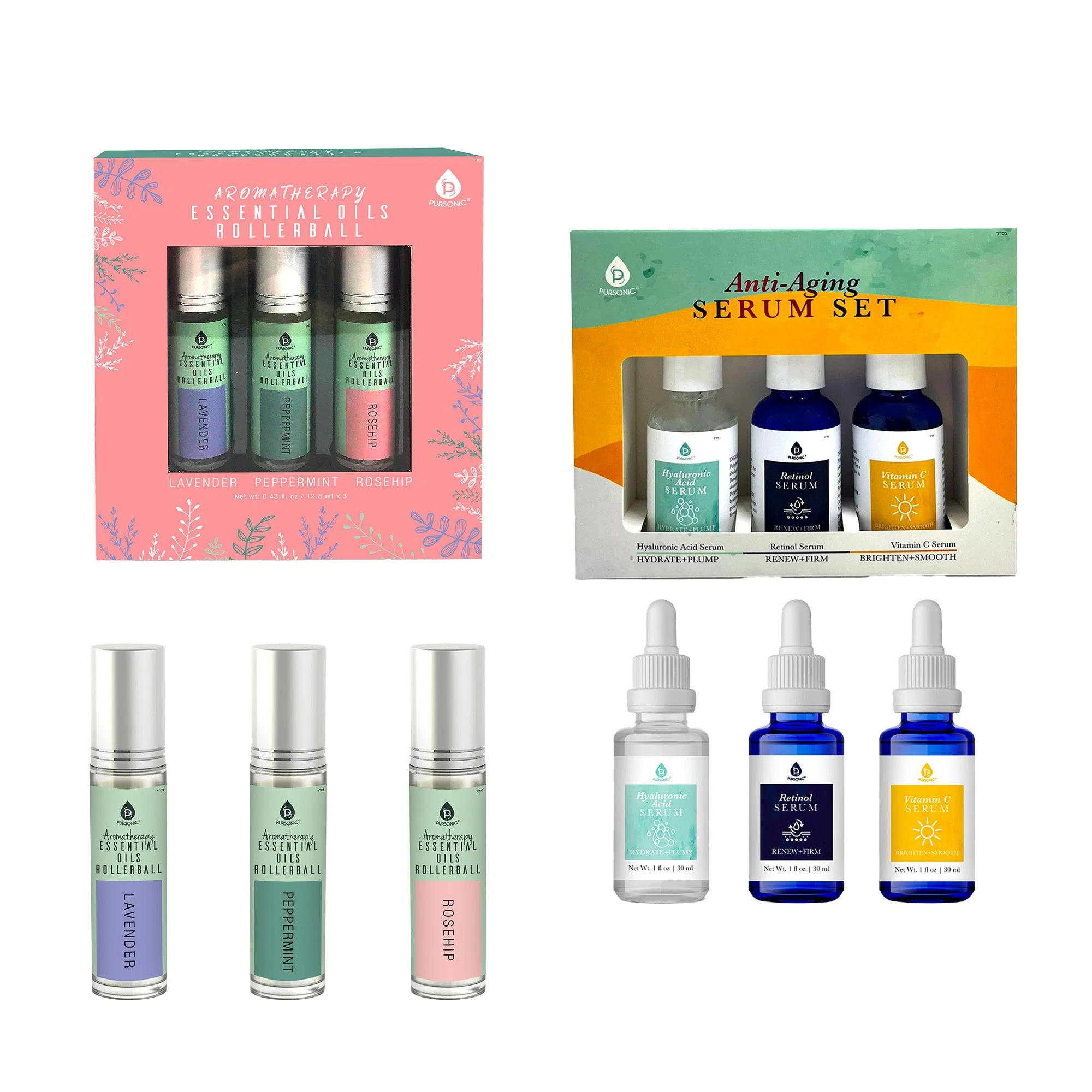 Fast Pursonic Aromatherapy Anti-Aging Serum Set Artisan