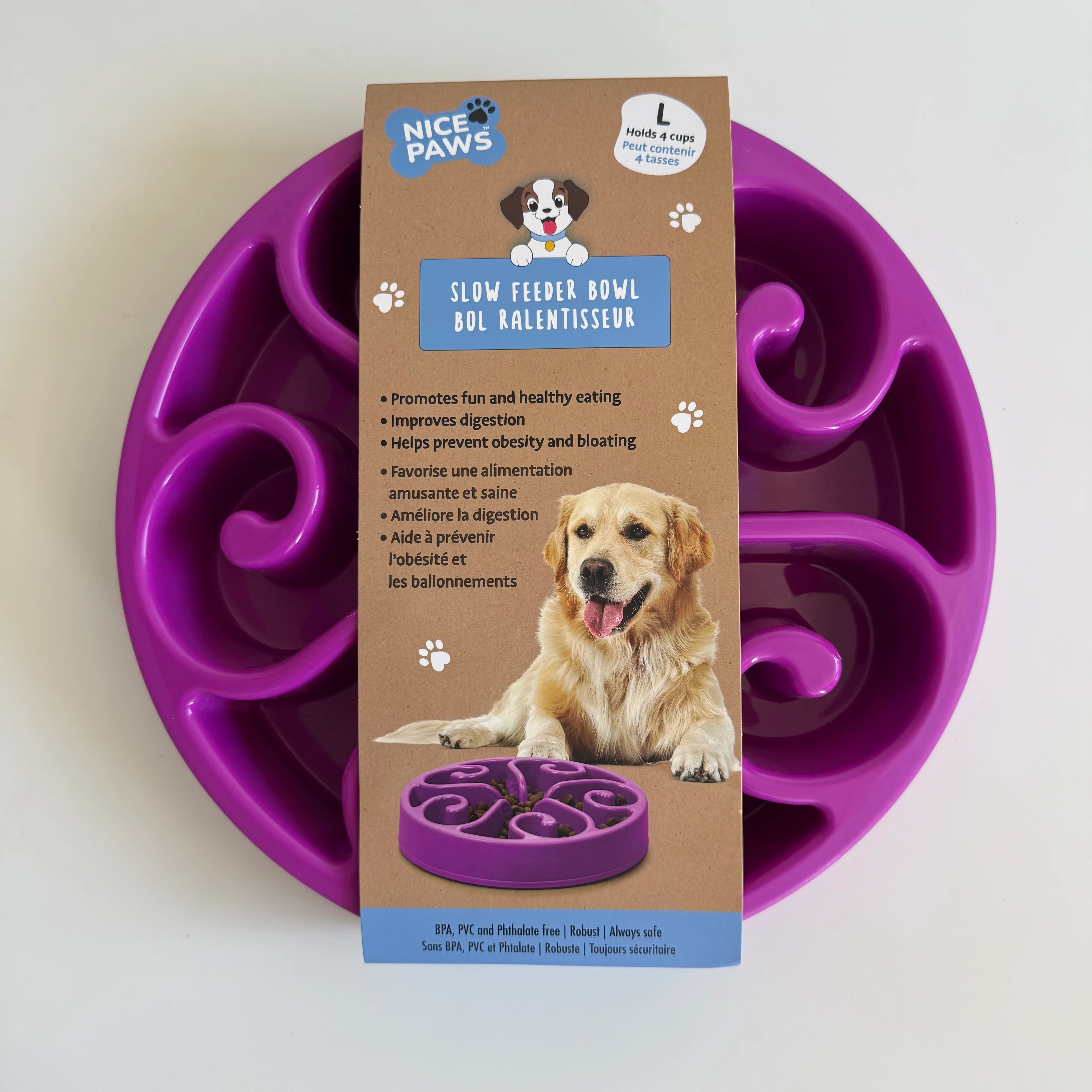 Powerful Flower Slow Feeder Bowl for Dogs Proven