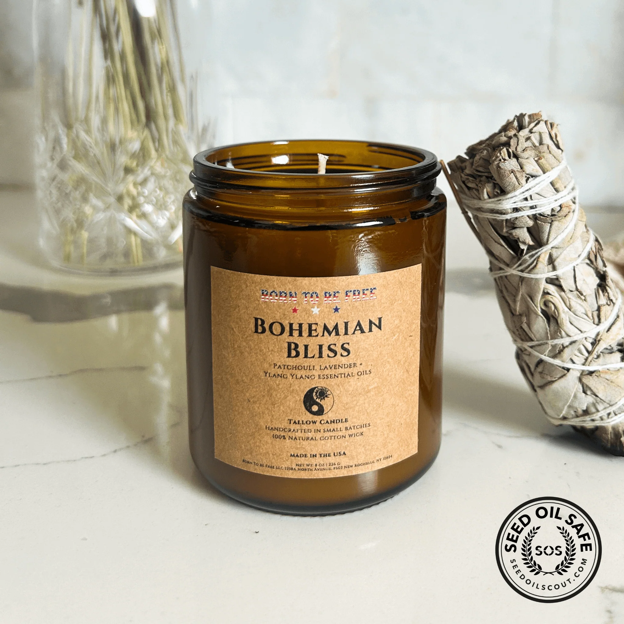 Advanced Bohemian Bliss Tallow Candle Casual