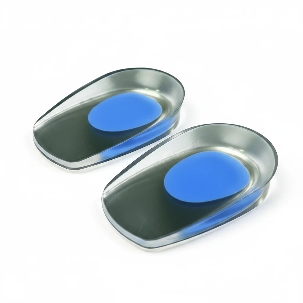Fast 1Pair Silicone Gel Insoles for Men Women Heel Spurs Pain Relief Treatment Feet Pads Shock Absorption Massager Spa Foot Care Tool High-Quality