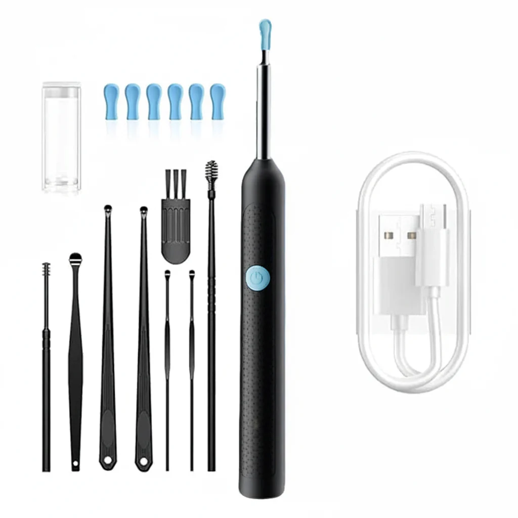 Carefully Designed Smart Visual Ear Cleaner HD Ear Sticks Otoscope USB C Charging Endoscope Wax Removal Tool Earpick MIni Camera Health Care Set Premium Material
