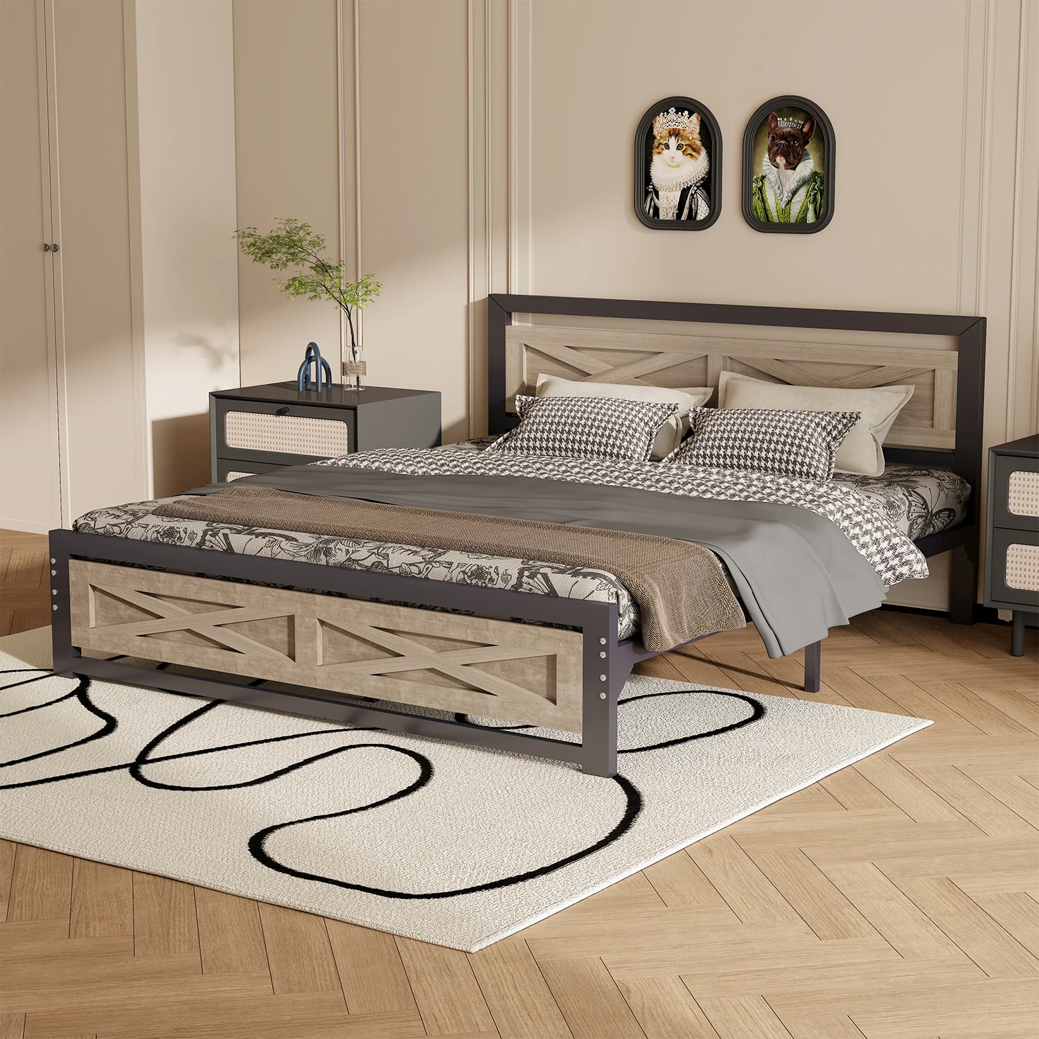 Fast floating bed frame Q Convenient