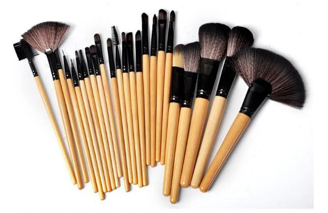 Organic Gift Bag Of 24 Pcs Makeup Brush Sets Professional Cosmetics Brushes Eyebrow Powder Foundation Shadows Pinceaux Make Up Tools Trendy