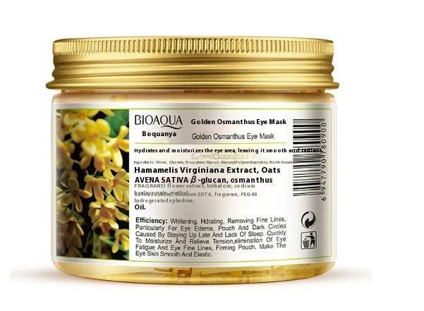 Prestigious Gold Osmanthus Collagen Eye Mask Set 80 Pieces – Nourishing Under-Eye Gel Patches for Dark Circles Puffiness Effective