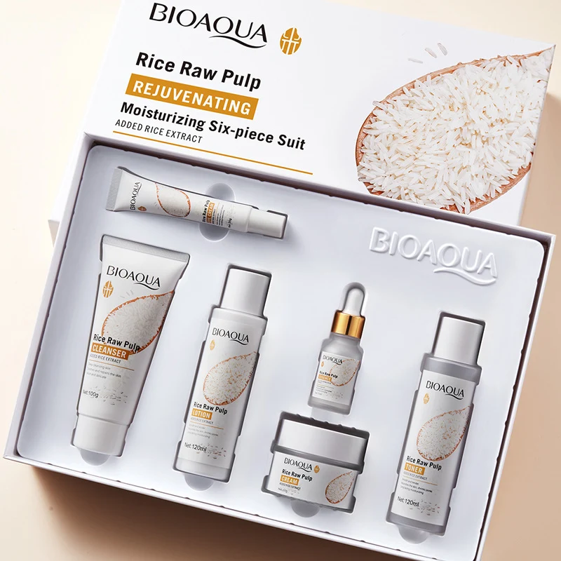Smooth Puree Skin Rejuvenation Moisturizing Six-piece Set Hydrating Skin Care Products Prestigious