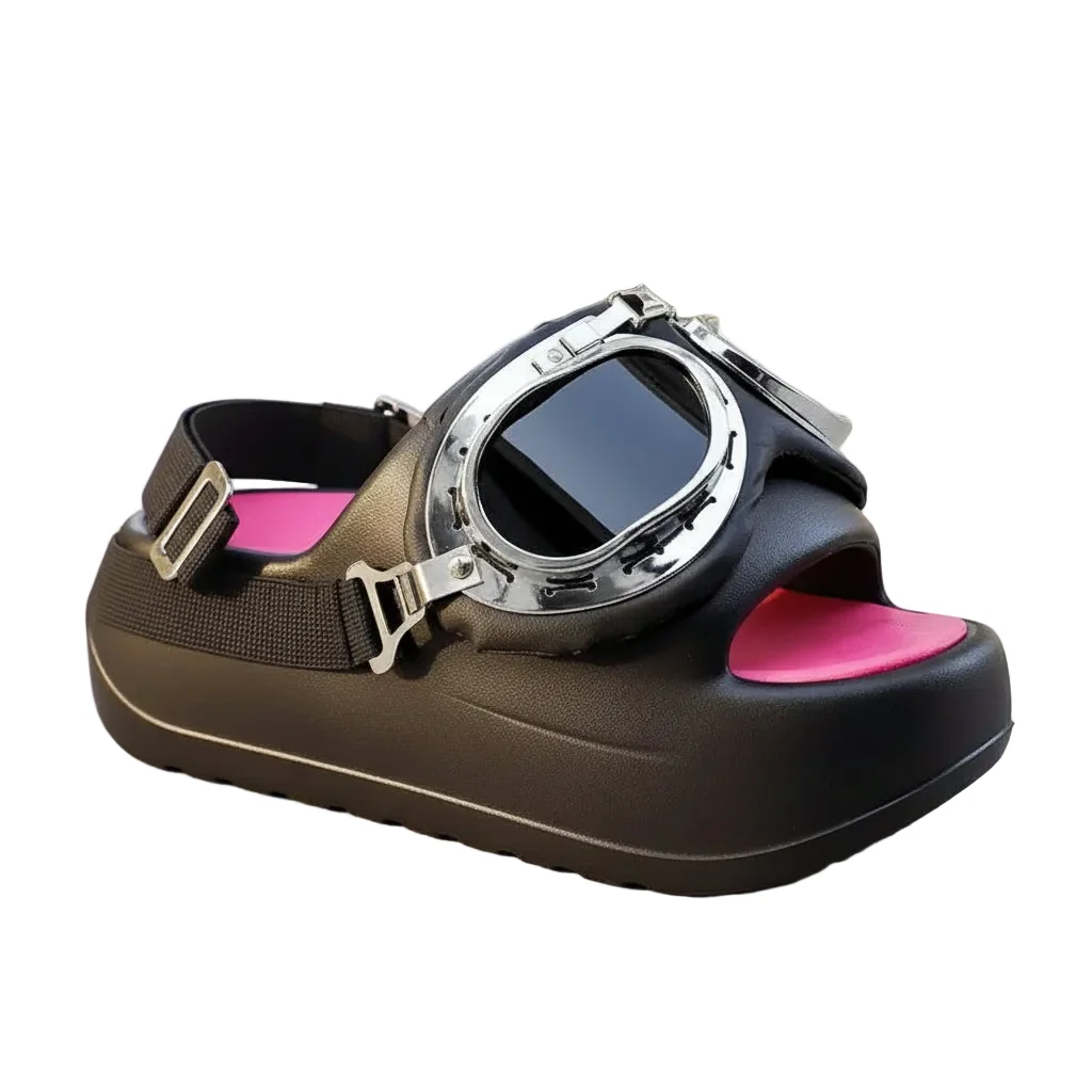 Enhanced Women's Platform Open Toe Sandals Non-slip Summer Casual Slides Dependable