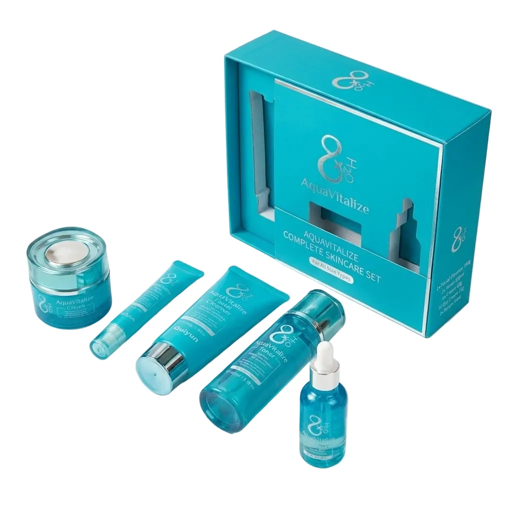 Top-Quality Quiyum 8X H2O AquaVitalize 5-Piece Hydrating Daily Facial Skincare Set Practical