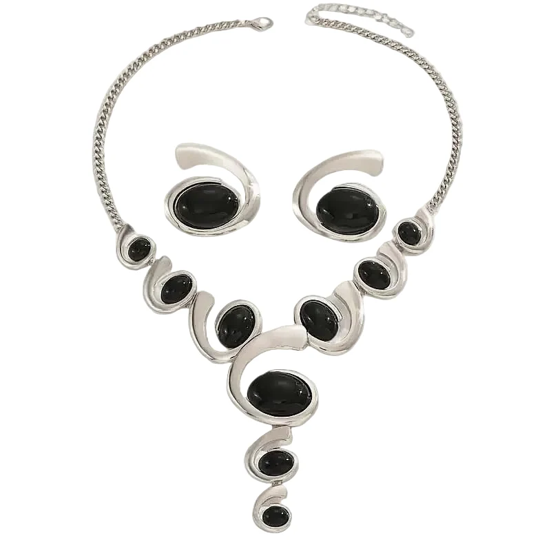 Environmentally Friendly Women's Fashion Elegant Sparkling Rhinestone Crystal Jewelry Set Lightweight