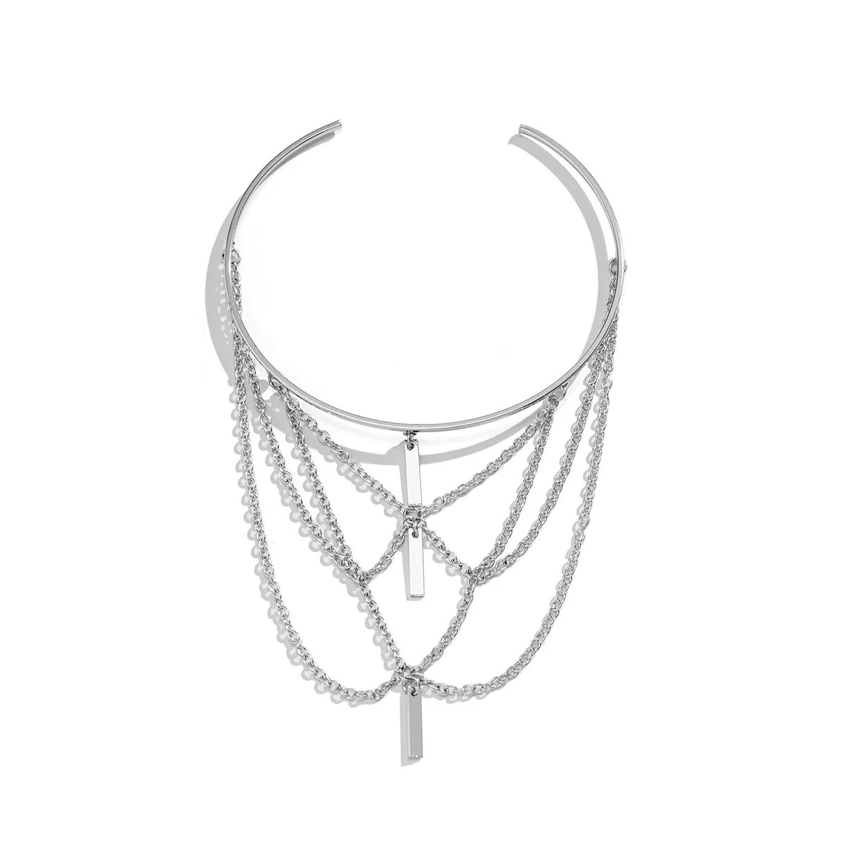 Consistent Women's Fashion Open Upper Arm Cuff Bracelet Rectangle Tassel Bangle Relaxed