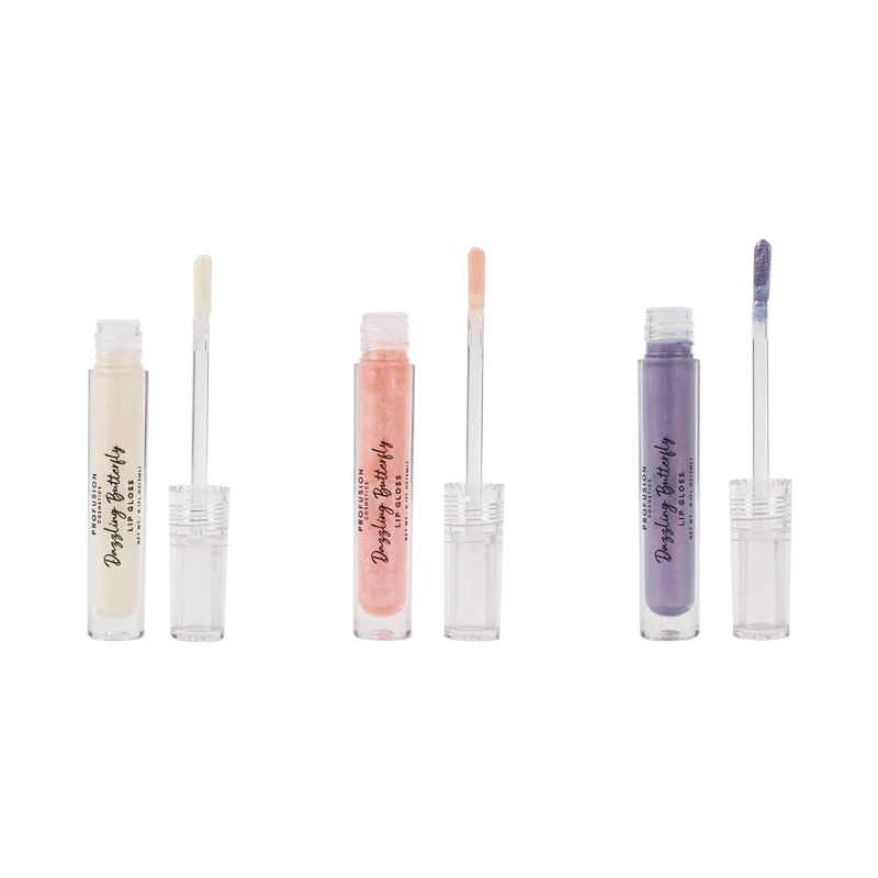 Classic Empowered Butterfly Glassy Lip Gloss Set Fine
