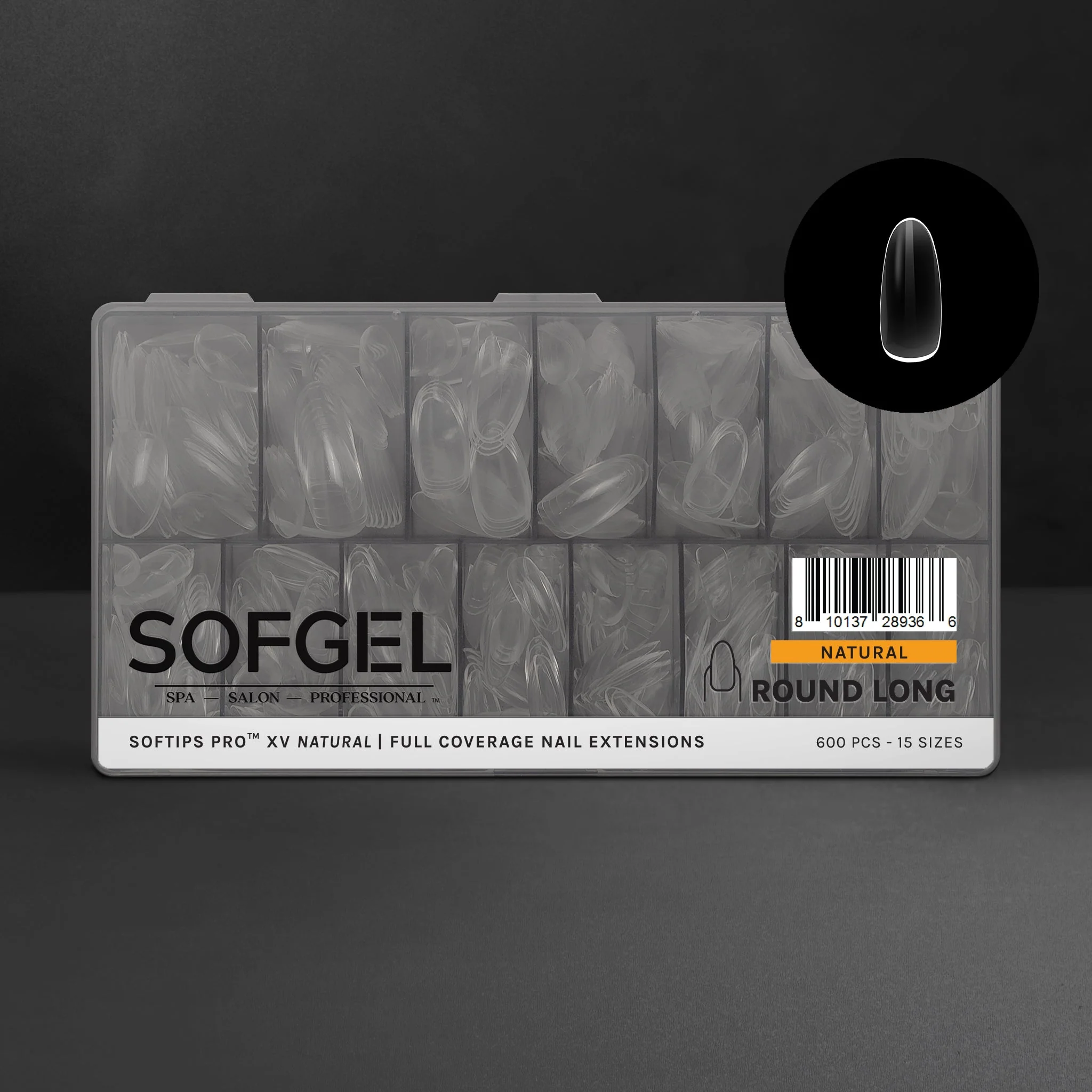 Advanced SOFTIPS PRO™ XV NATURAL - ROUND LONG Original