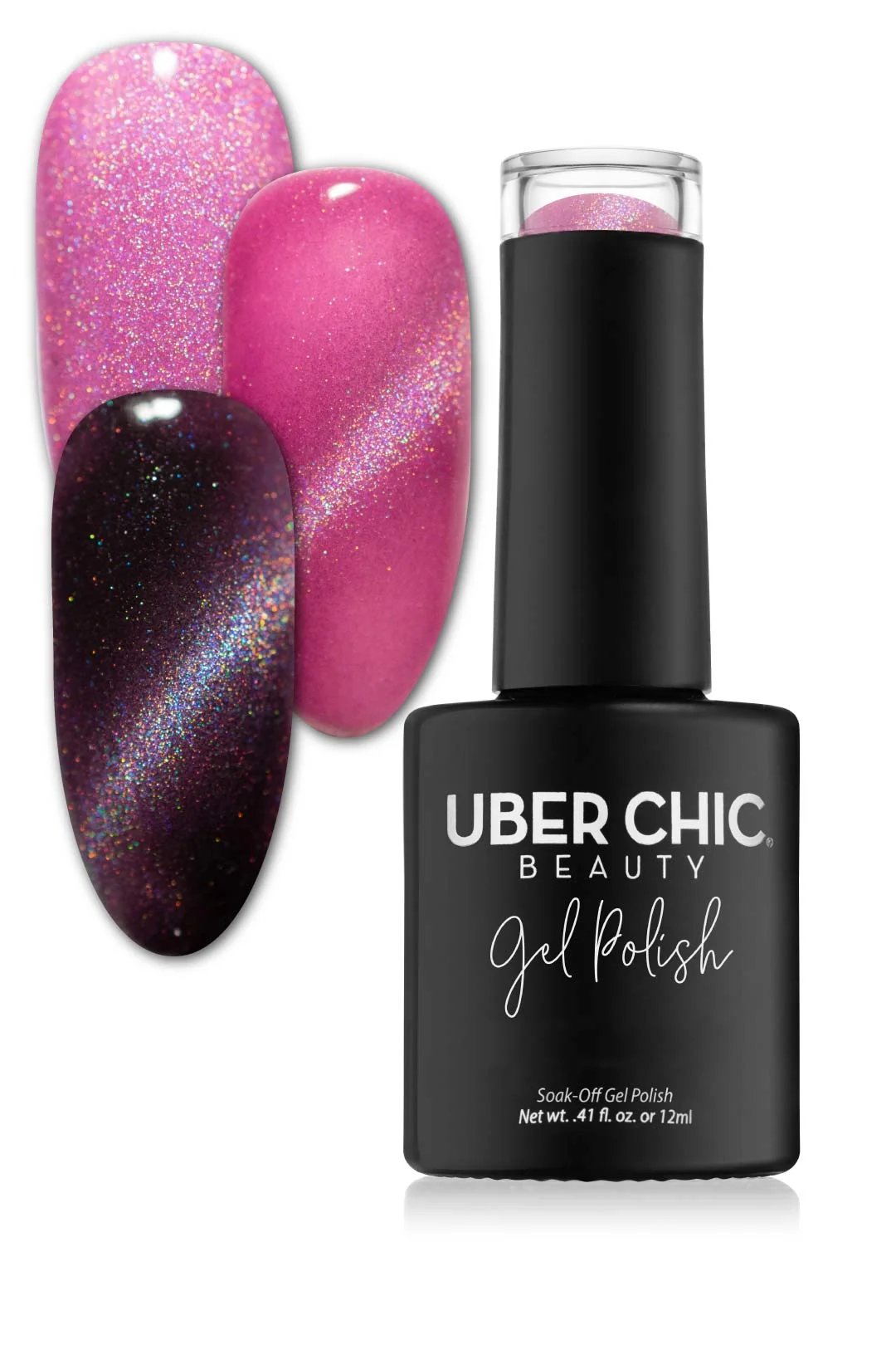 Artisan Picture Pink - Holo Cats Eye Gel Polish Natural