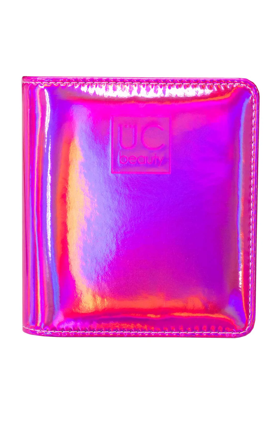 Unique Mini Hot Pink Holographic Nail Stamp Storage Binder Contemporary