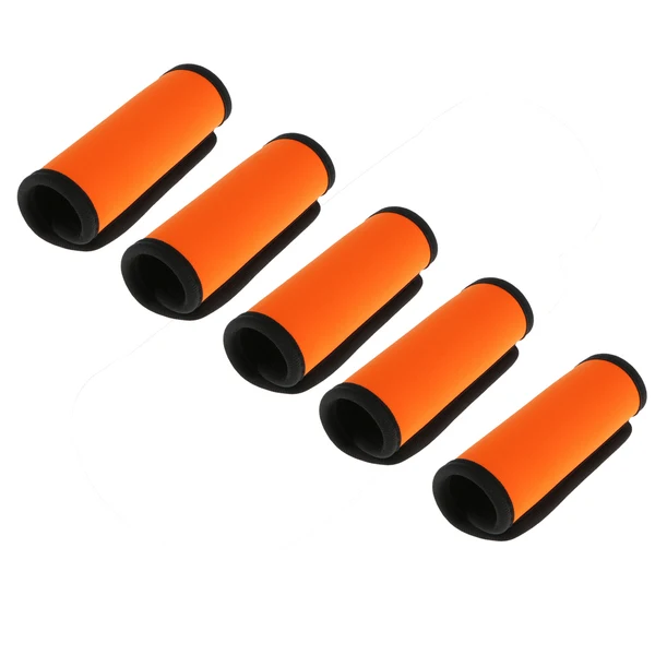 Natural Maxbell Luggage Suitcase Handle Neoprene Wrap Travel Bag Safety Identifier Comfort Wrap Unisex Travel Accs Gift Fluorescent Orange Pack of 5 Effective