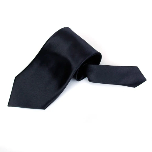 Elegant Maxbell Men Polyester Soft Smooth Gorgeous Vibrant Necktie Black 59Inch Clean