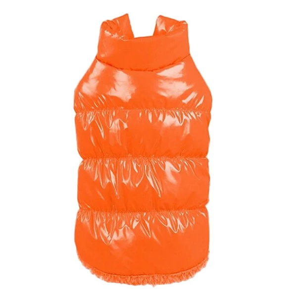 Professional Maxbell Maxbell Pet Dog Puppy Cat Clothing Supplies Winter Warm Padded Coat Down Jacket Vest Apparel Outfit Orange L Original Design