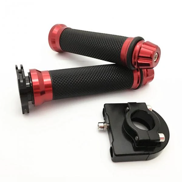Responsible Maxbell 22mm 7 8'' CNC Hand Grips Throttle Twist Tube Lever Motorcycle Bike Red Powerful