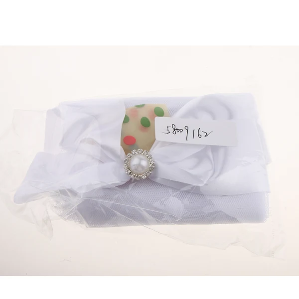 Authentic Maxbell 12 Inch Bow Polka Dots Latex Balloon with Tulle Panels Wedding Decor White Unique