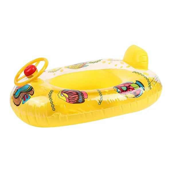 Efficient Maxbell Kids Inflatable Pool Floats Seat Swim Tube Toddlers Baby Swimming Float Yellow Exclusive