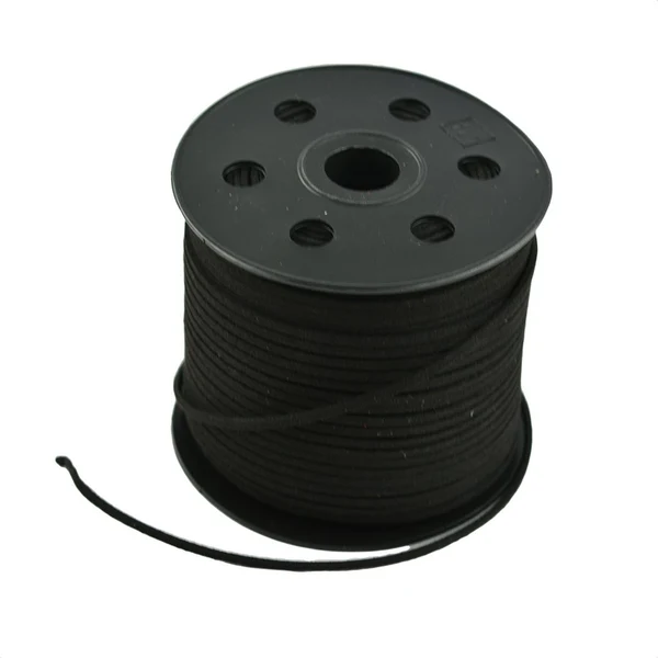 Elegant Maxbell 3mm Velvet String Thread Cords Beading DIY Jewelry Making Black 100yd High-Grade