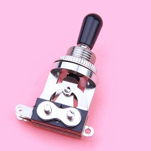 Luxury Maxbell 3-way Toggle Switch for Les Paul Electric Guitar - Silver w Black Tip Powerful
