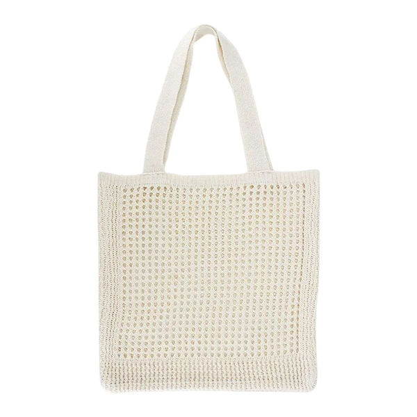 Soft Maxbell Womens Crochet Shoulder Bag Hollow Shopping Bags Handbag Purse Travel Bag Beige Environmentally Friendly