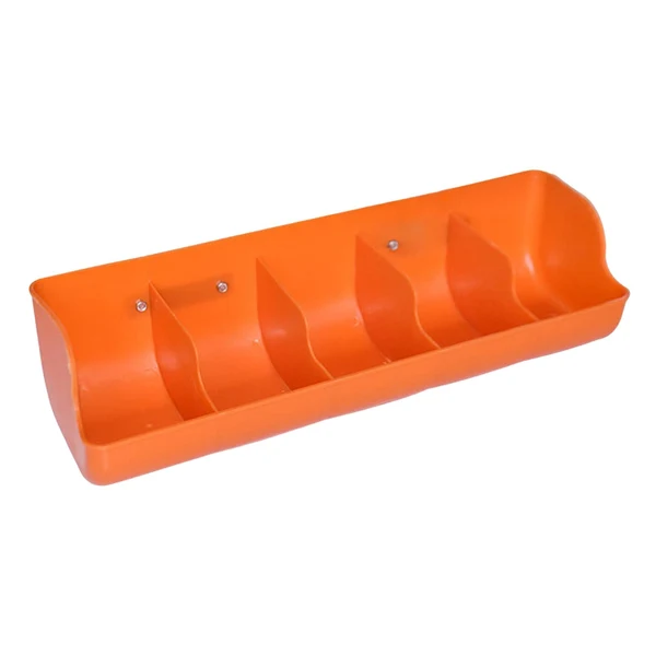 Genuine Maxbell Piglet Fodder Trough Poultry Farming Feeder Animal Husbandry Accessories 5 Slot Orange Easy-to-Use